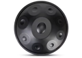 Handpan 9 Tons Sol Mineur 440Hz – Tambour en Acier Noir, 18 pouces