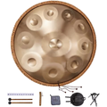 Handpan 9/10/12 Notes Ré Mineur 432Hz – Tambour en Acier 22 pouces