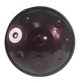 Handpan 9 Tons Sol Mineur 440Hz – Tambour en Acier Mauve, 18 pouces