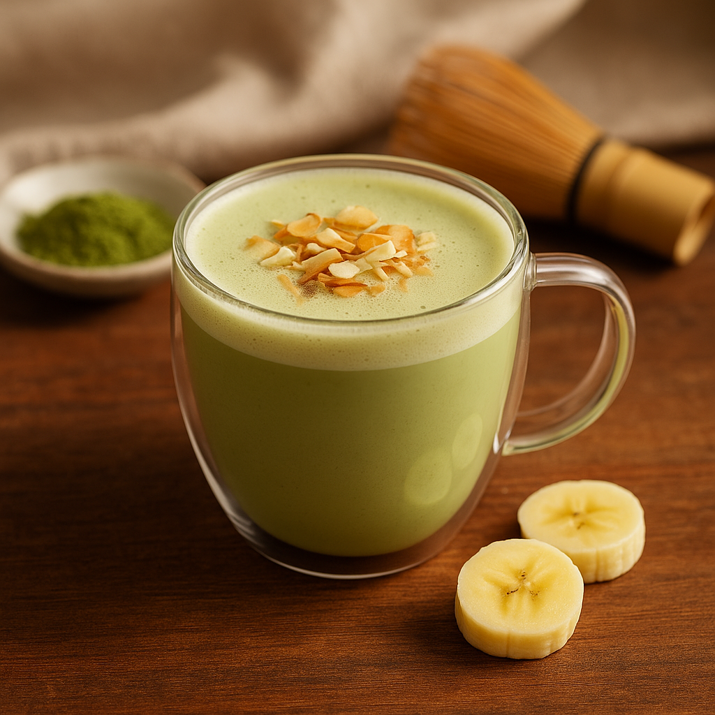 Étreinte Verte – Matcha coco banane –